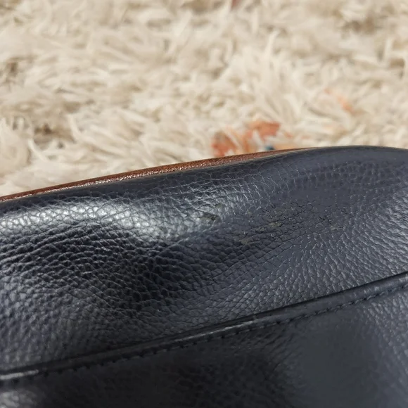 Vintage 90s Liz Claiborne Faux Leather Purse Bag Mini 1990s Preppy Academia Y2K - Picture 10 of 14